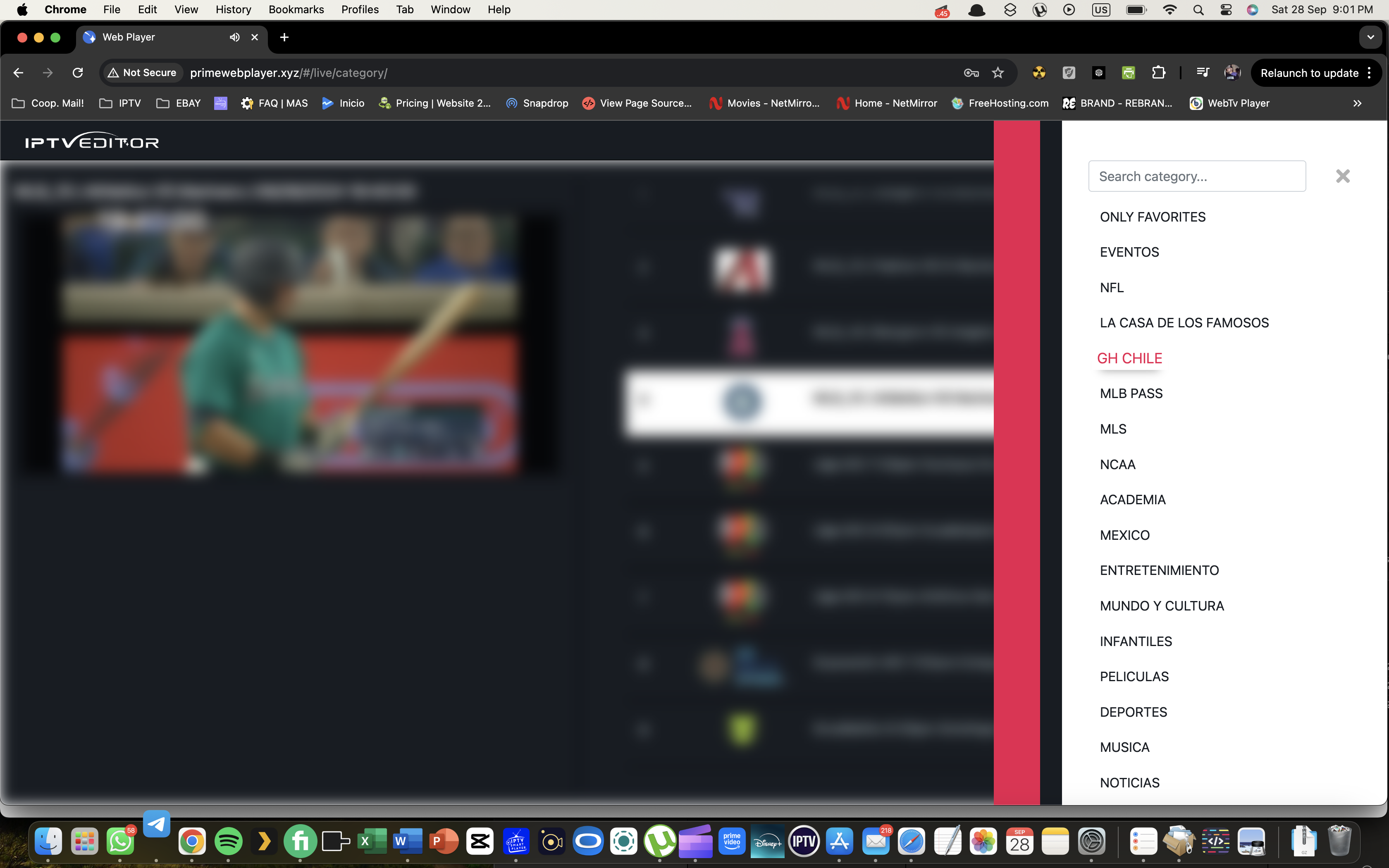 WEB PLAYER for 1 DNS